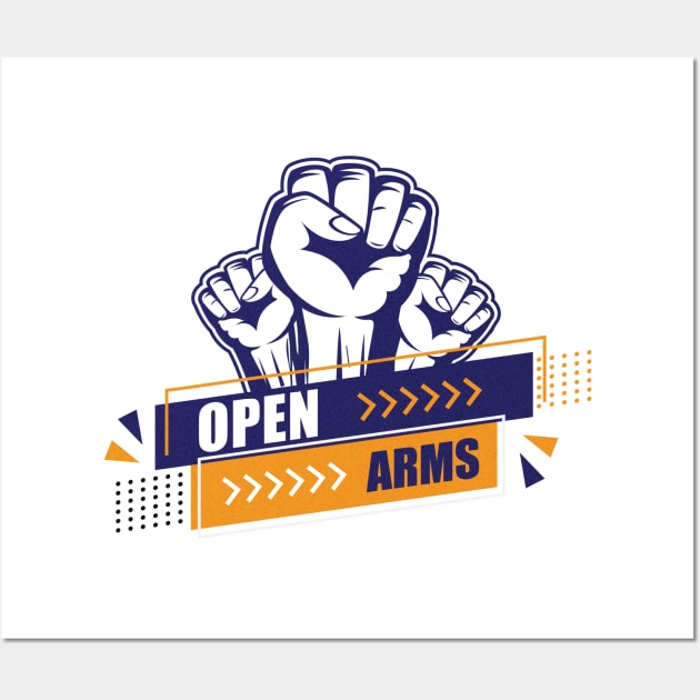 Open Arms Wall Art by Sanzida Design